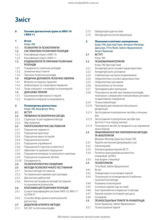 Психіатрія та психотерапія: інтенсивний курс. К. Ліб